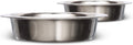 1 Cup (8 Oz.) Shallow Stainless Steel Cat Bowls, Set of 2 Neater Feeder Replacement Bowls (Express & Deluxe), Metal Cat Dishes for Food and Water, Whisker Friendly, Dishwasher Safe