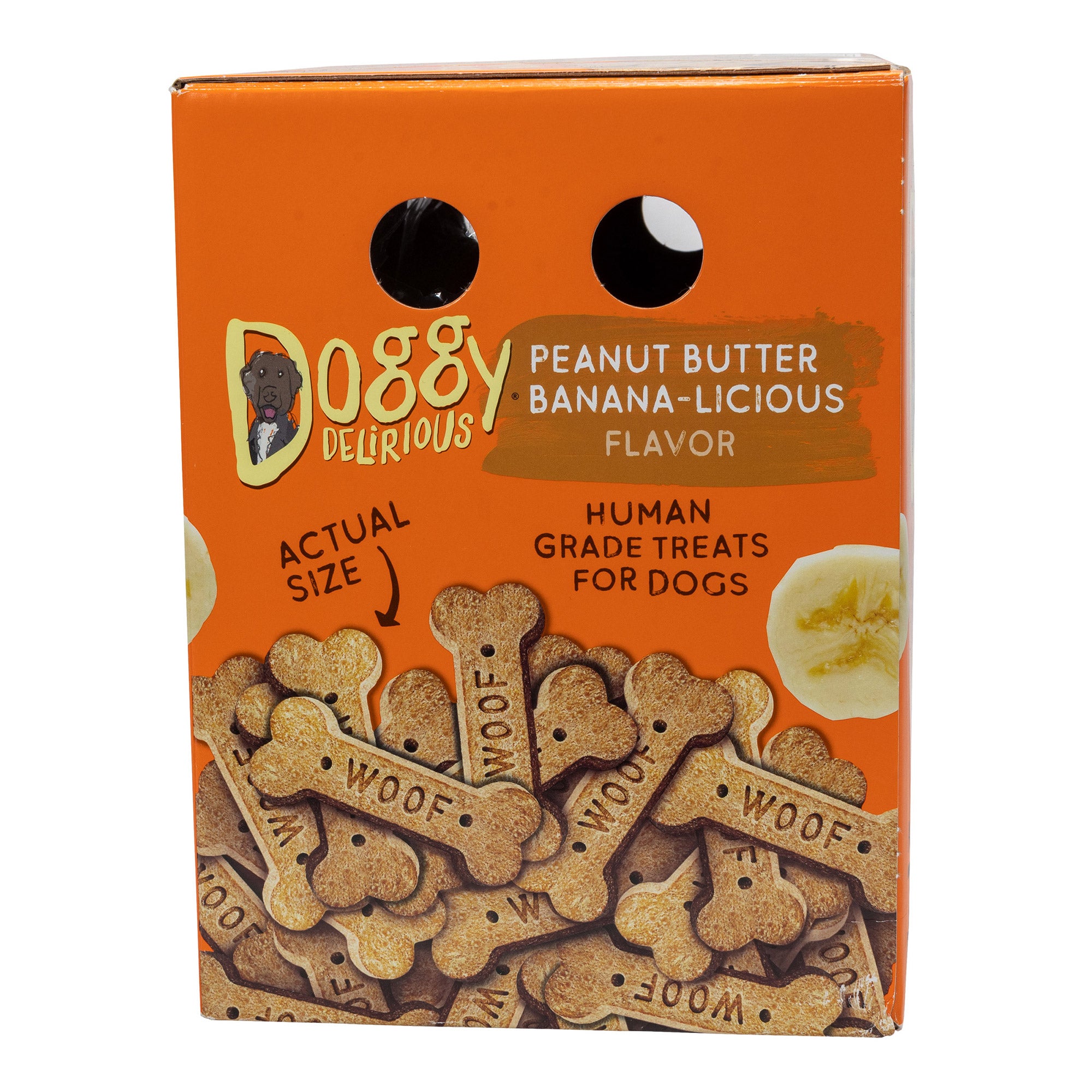 Doggy Delirious Peanut Butter Banana-Licious Flavor Dog Treats, 5 Lbs